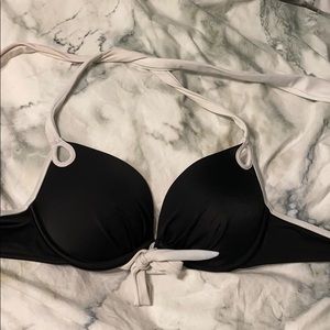 Black and white Victoria secret swim top